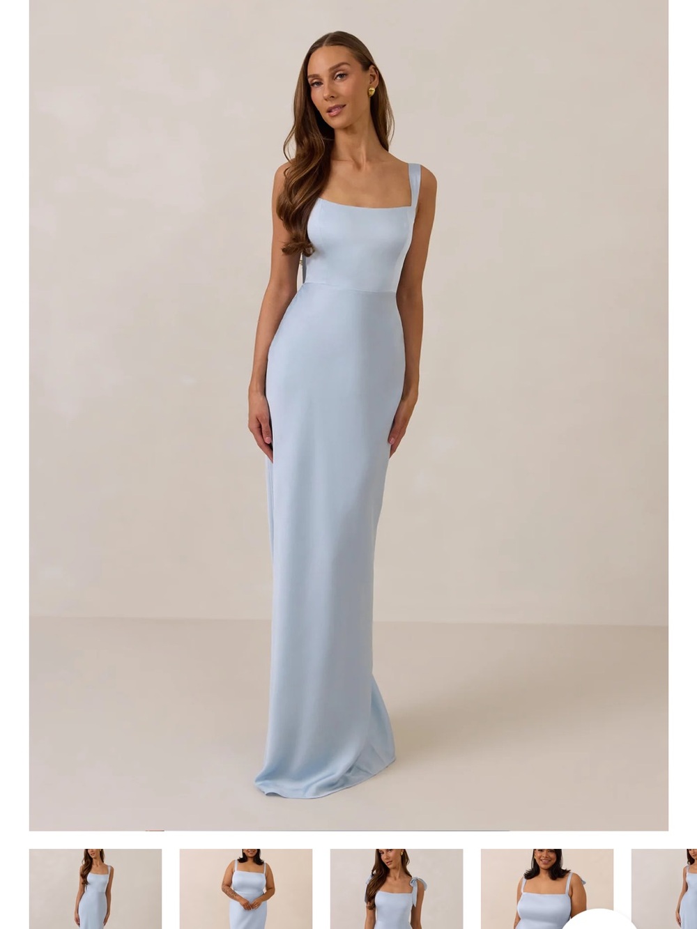 Park & Fifth Albright dress - powder blue satin